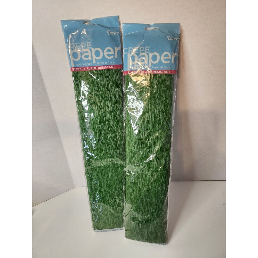 Green Crepe Paper 7.5ft 20" Tall.